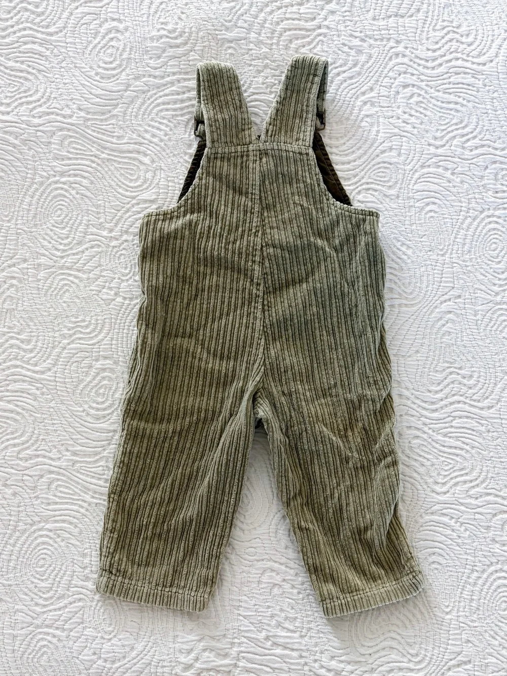 Vintage Oshkosh B’Gosh Green Corduroy Colorado Hiking Overalls